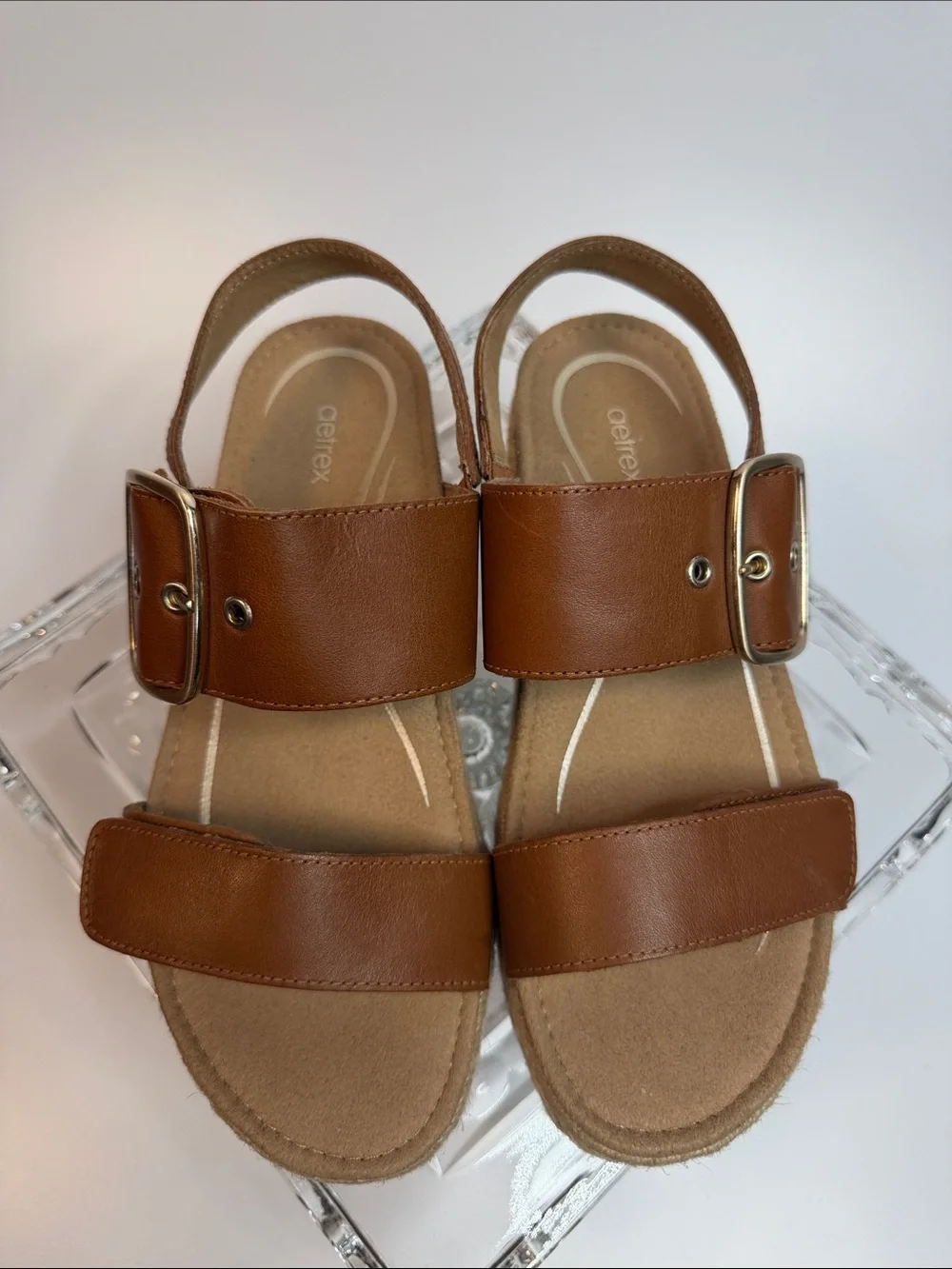 Women’s Aetrex Vania Arch Support Platform Sandal